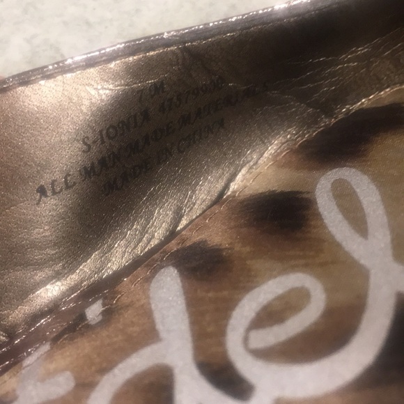 ❤️Sam Edelman metallic slingback flat size 7.5 - Picture 13 of 16